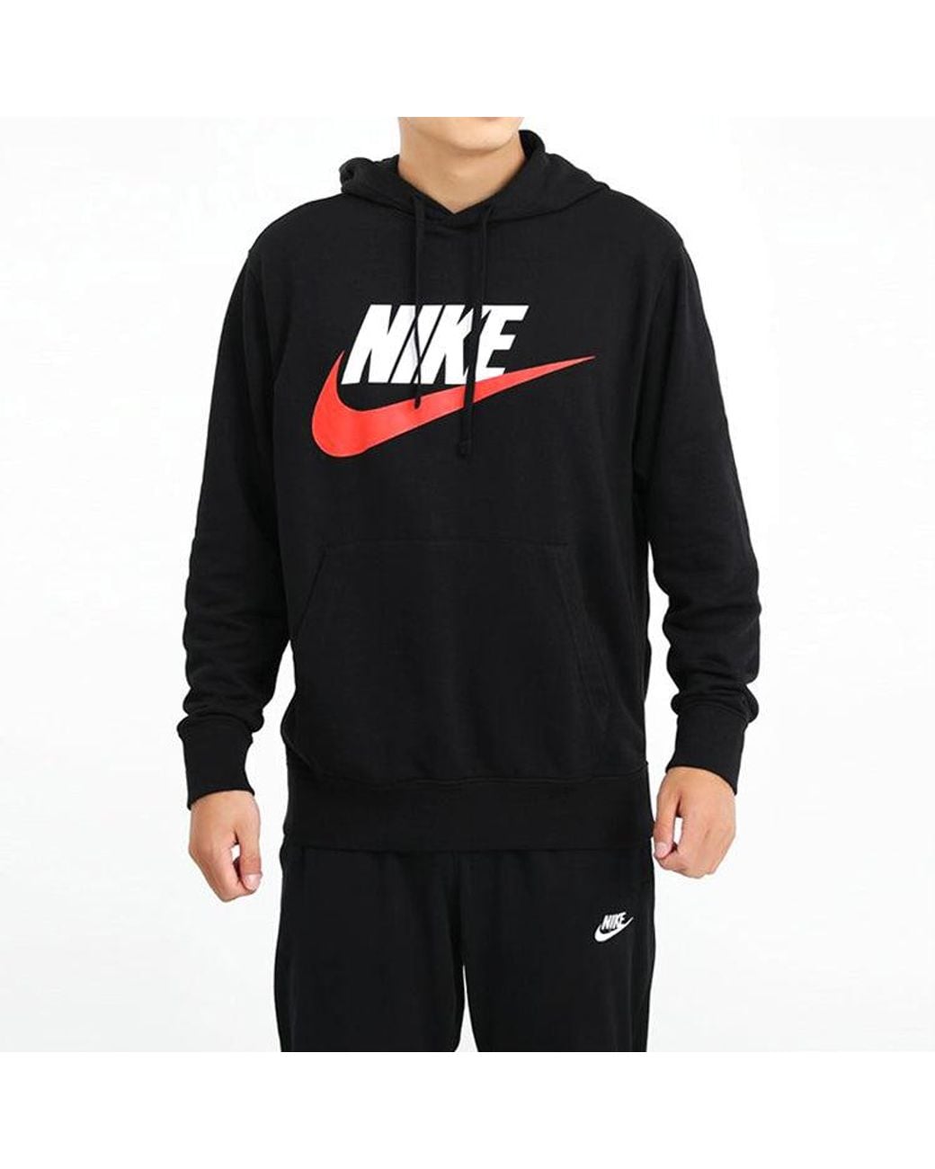 Nike Black Sportswear Logo Printing for men