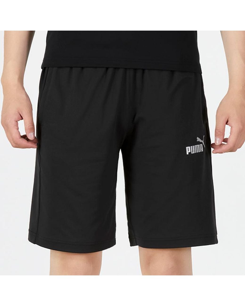 PUMA Black Uv Knit Shorts for men