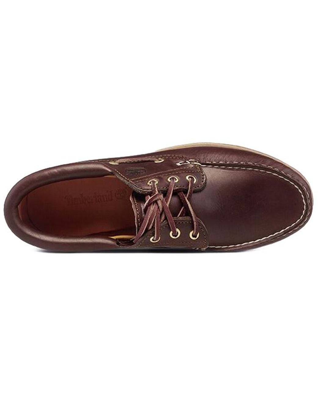 Timberland Brown Heritage Lace Up Boat for men
