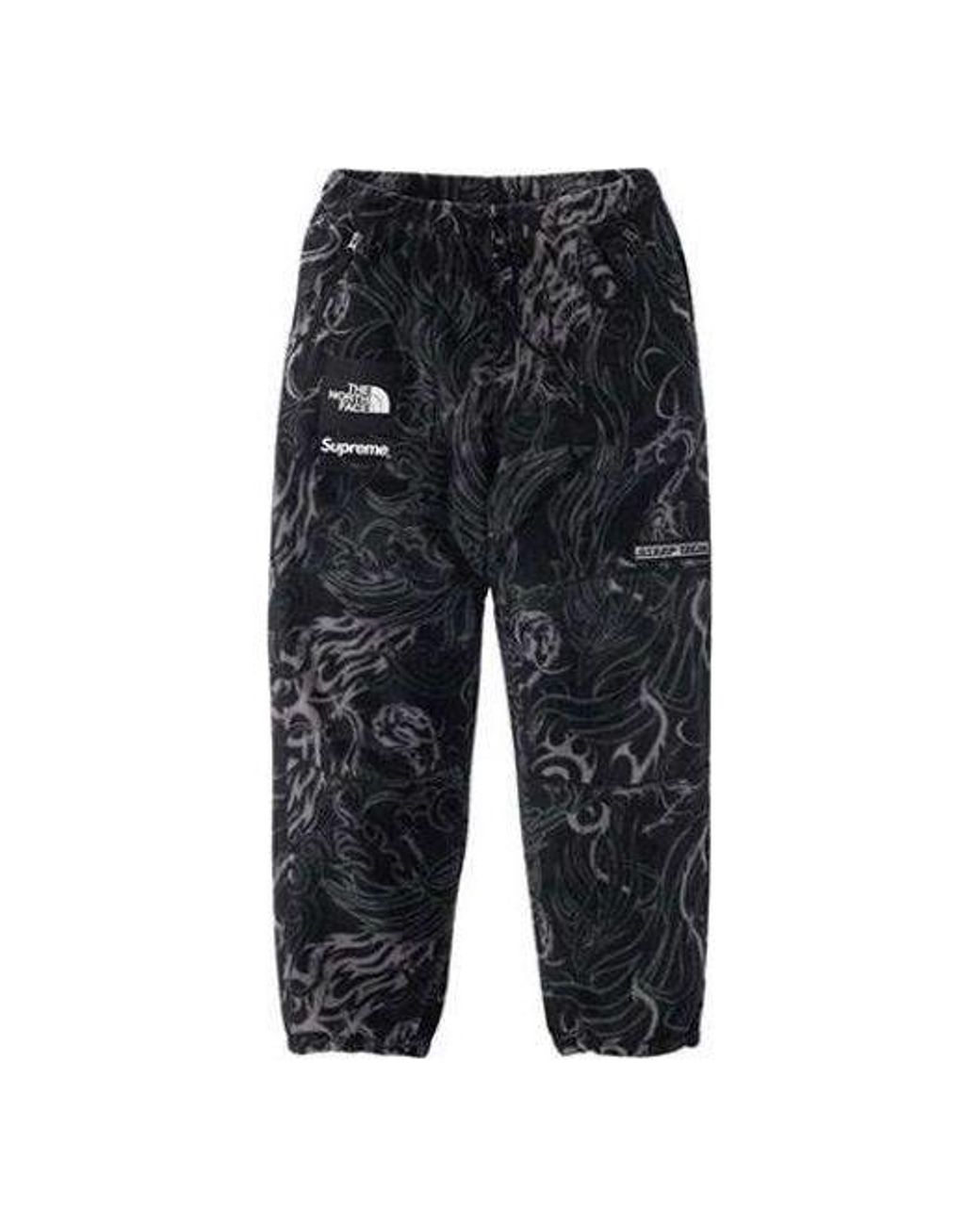【未使用】Supreme The North Face Fleece Pants Supreme X The North Face Step Tech Fleece Pants in Black for Men