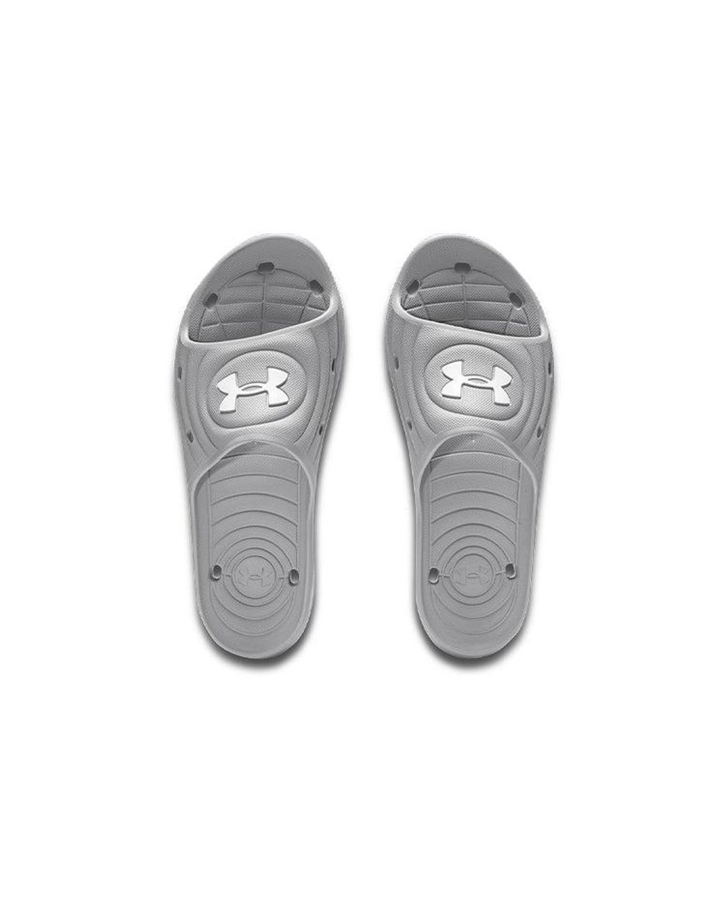 Under Armour Gray Locker 4 Slide 'Mod' for men