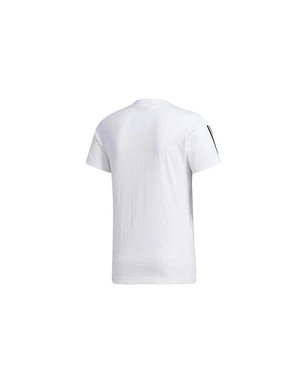 Adidas White Neo Cs Tee 3 Sports Short Sleeve for men