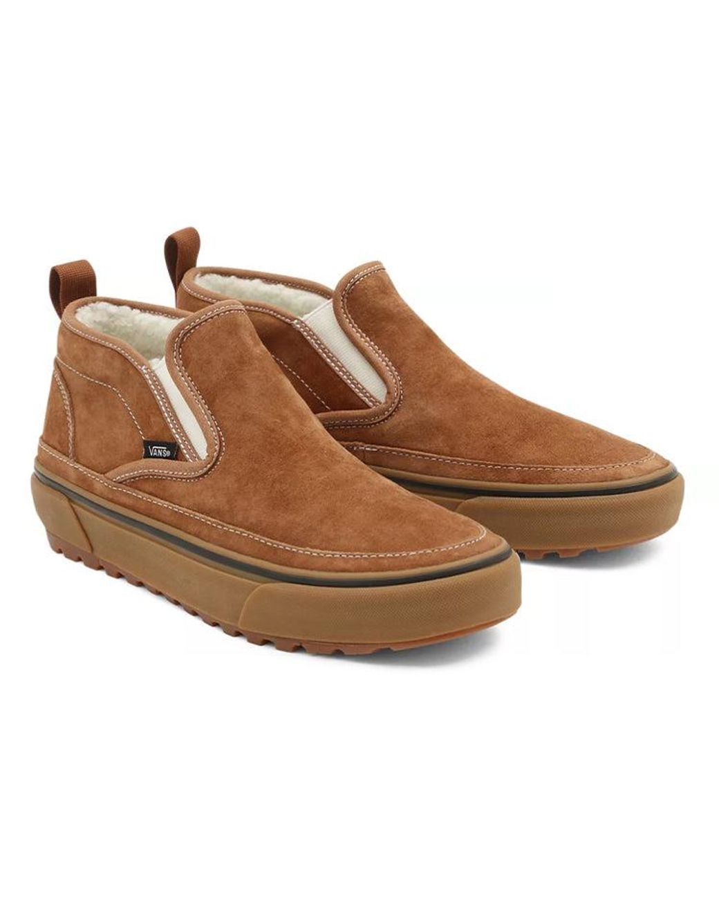 Vans Brown Mid Slip Mte-1 Sneakers for men