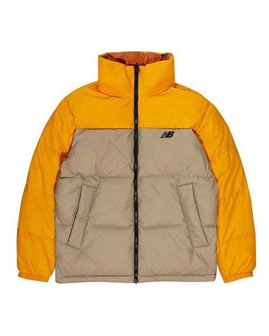 New Balance Yellow Classic Reversible Puffer Jacket