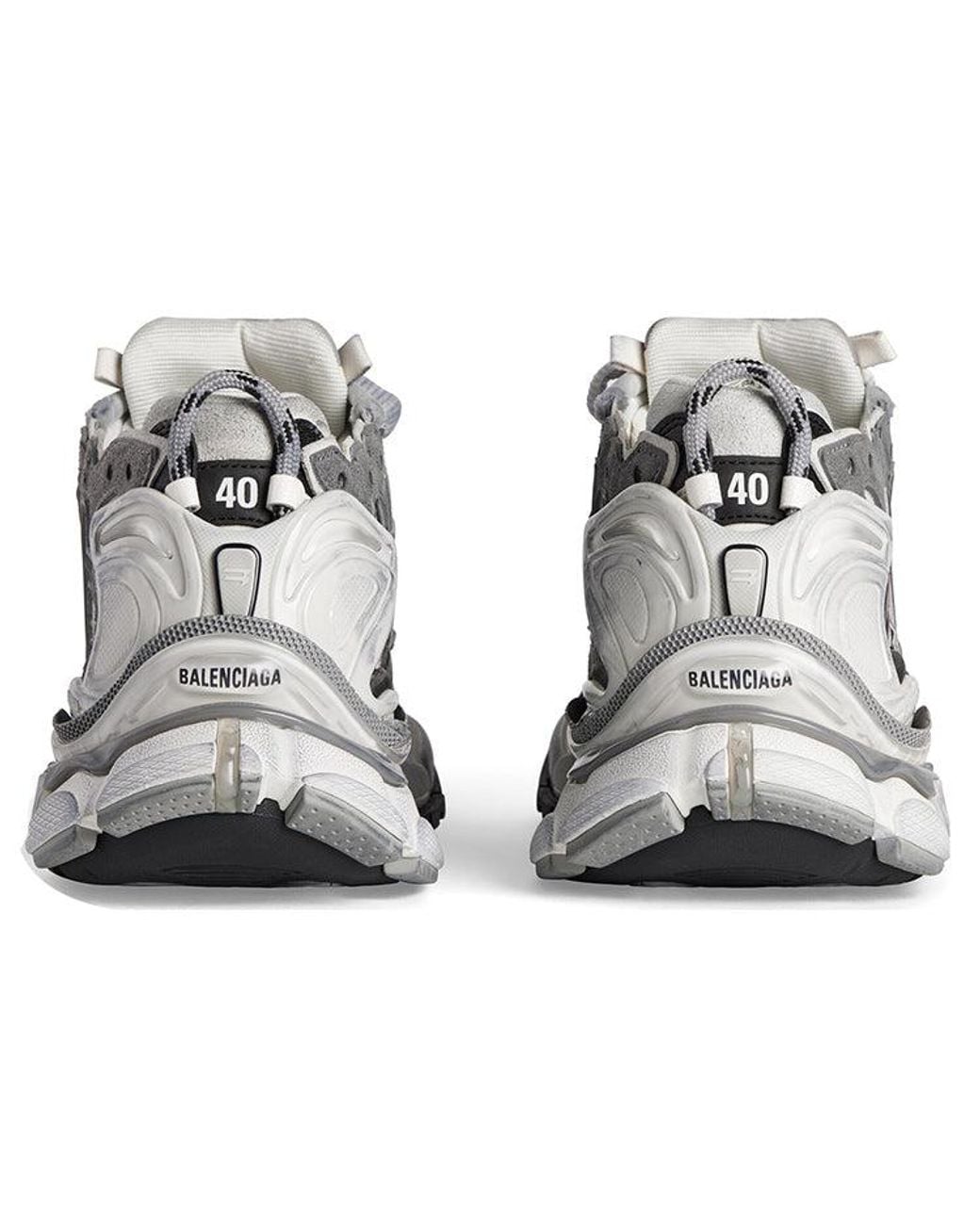 Balenciaga Metallic Runner Logo Low-Top Sneakers for men