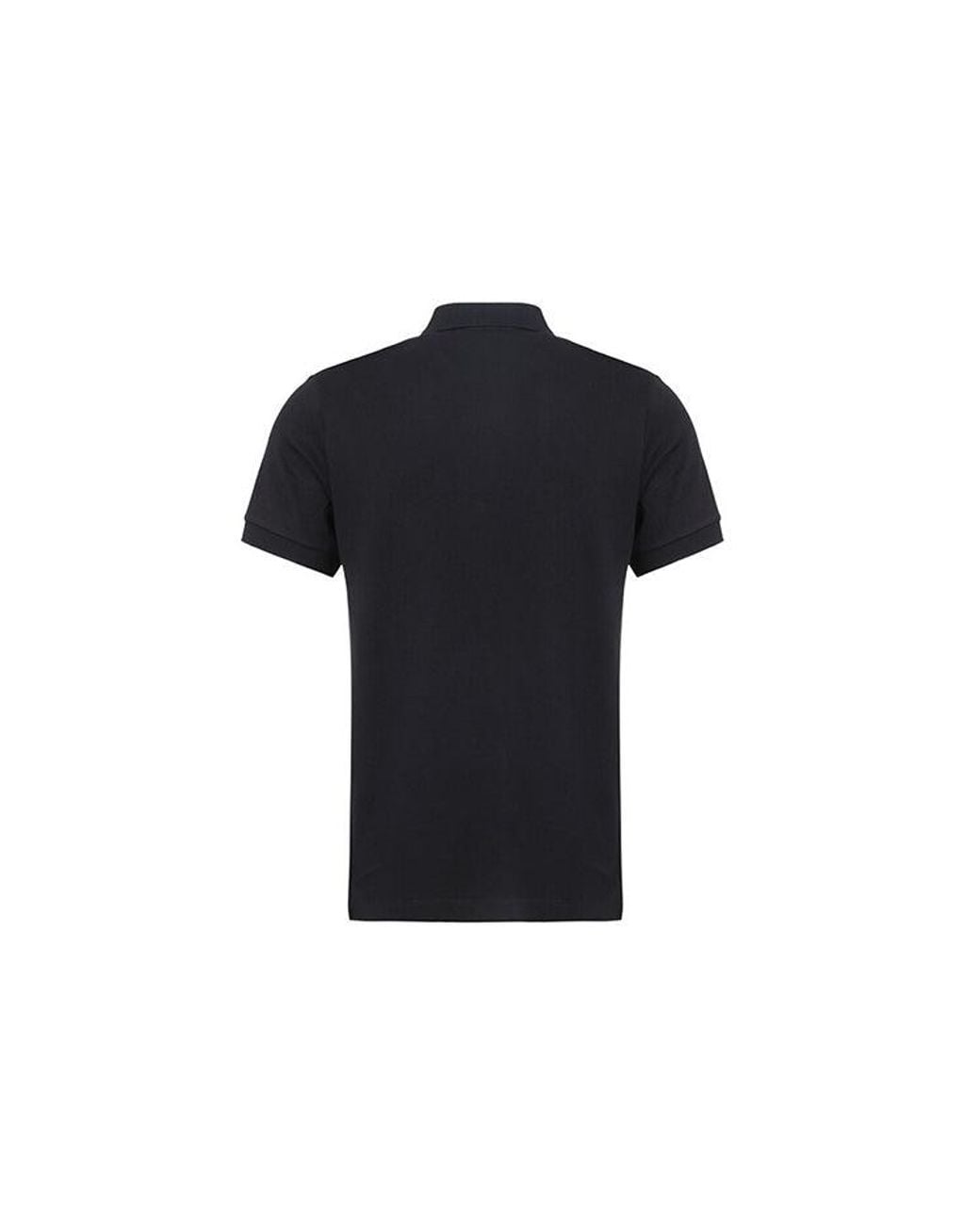 Burberry Black Logo Lapel Short Sleeve Polo Shirt for men