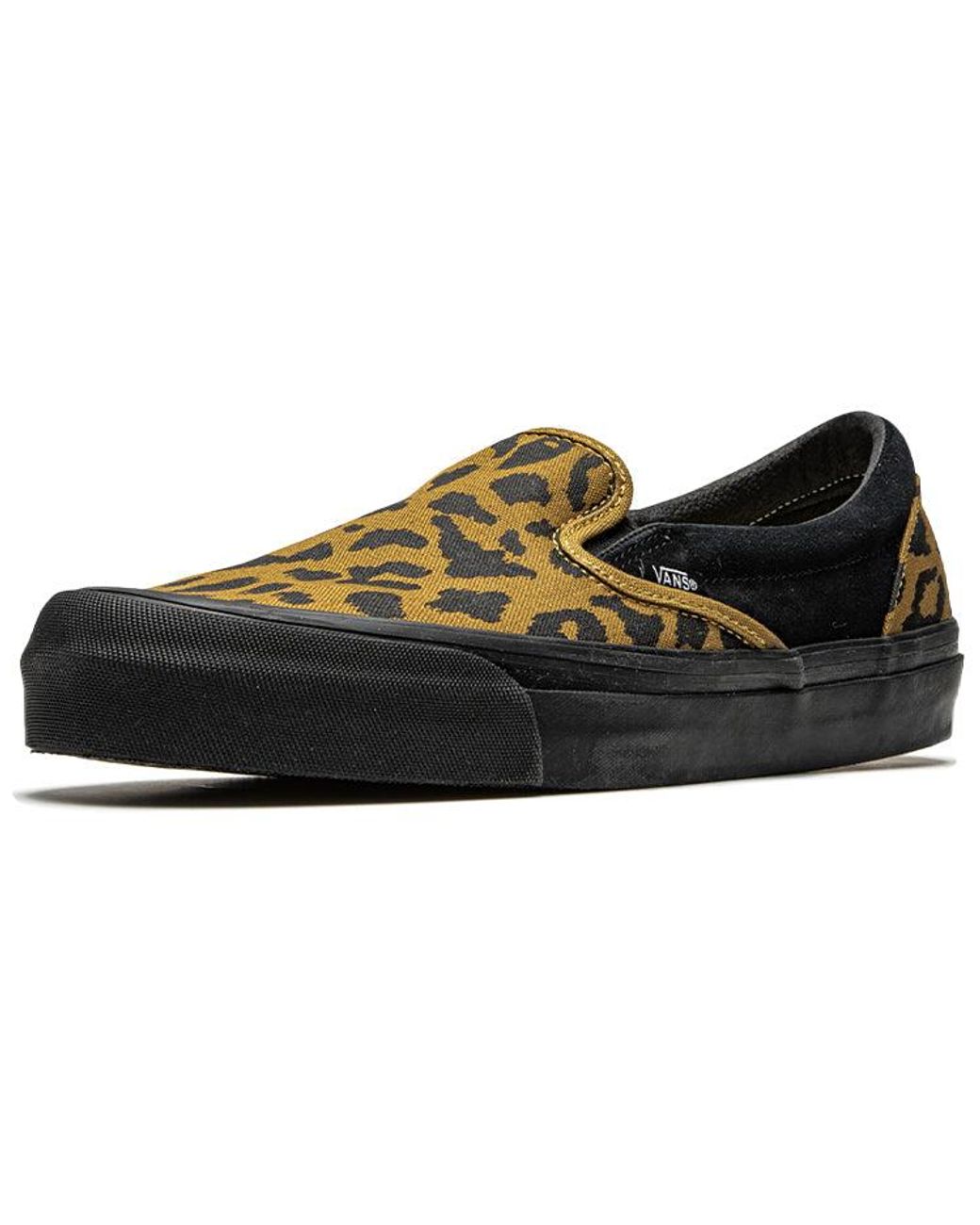 Vans Black Og Classic Slip-On Lx 'Leopard' for men
