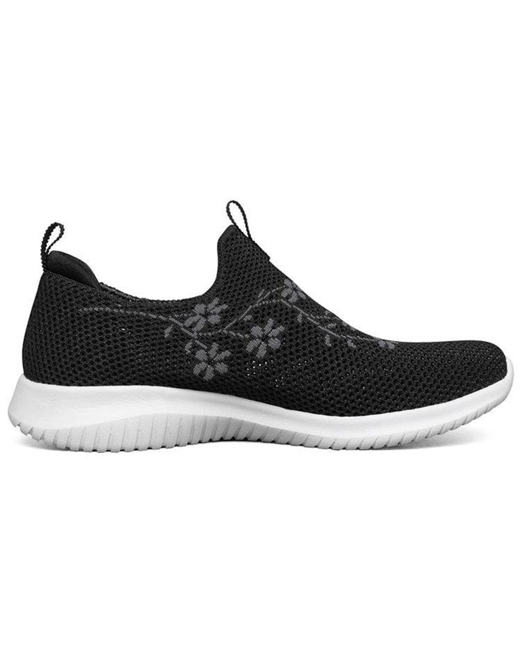 Skechers Black (Wmns) Ultra Flex Breathable Minimalistic Low Tops Athleisure Casual Sports Shoe