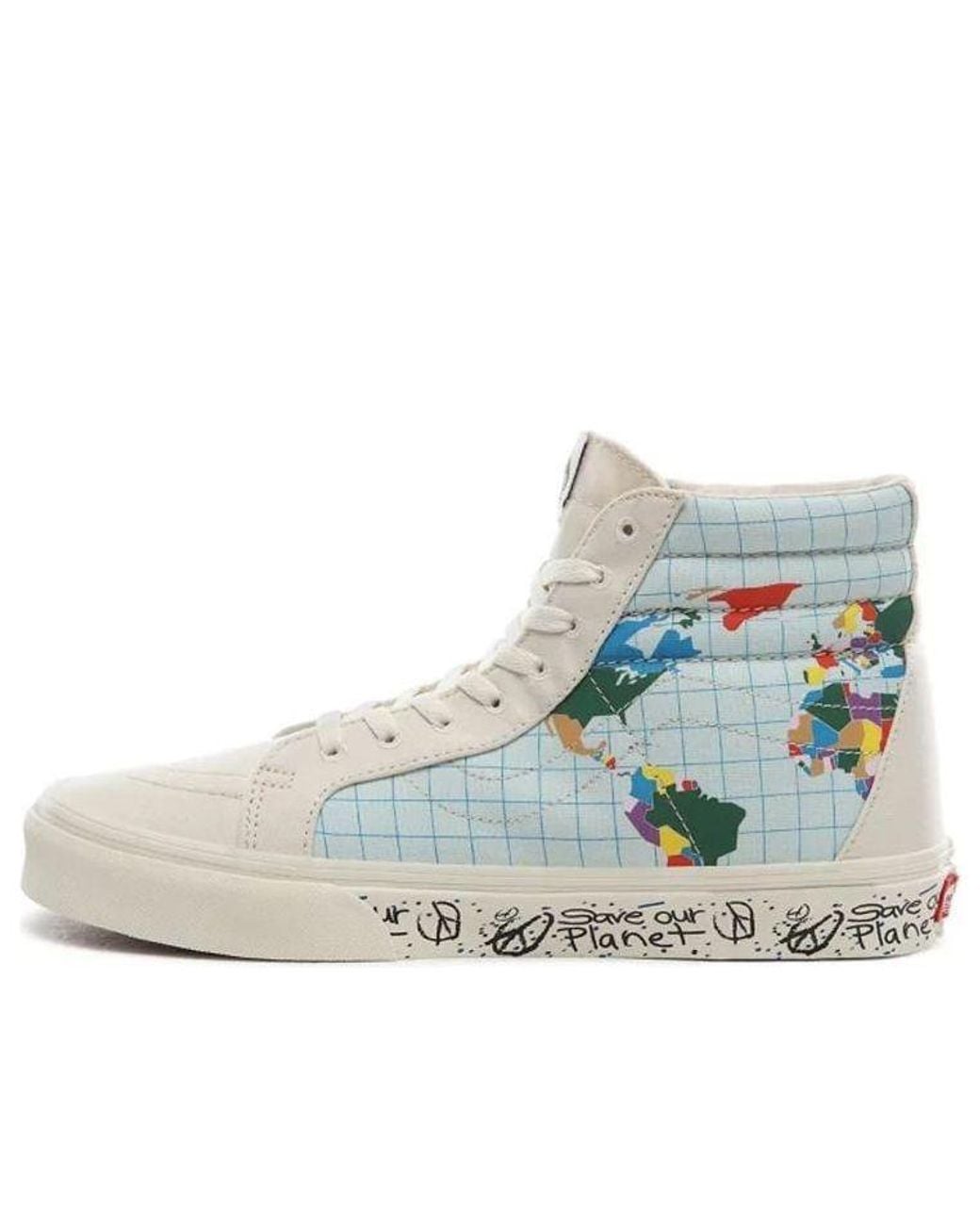 Vans Blue Save Our Planet X Sk8-Hi Reissue Multi' for men