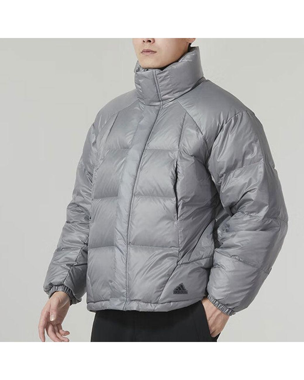 Adidas Gray Puff Down Jacket for men