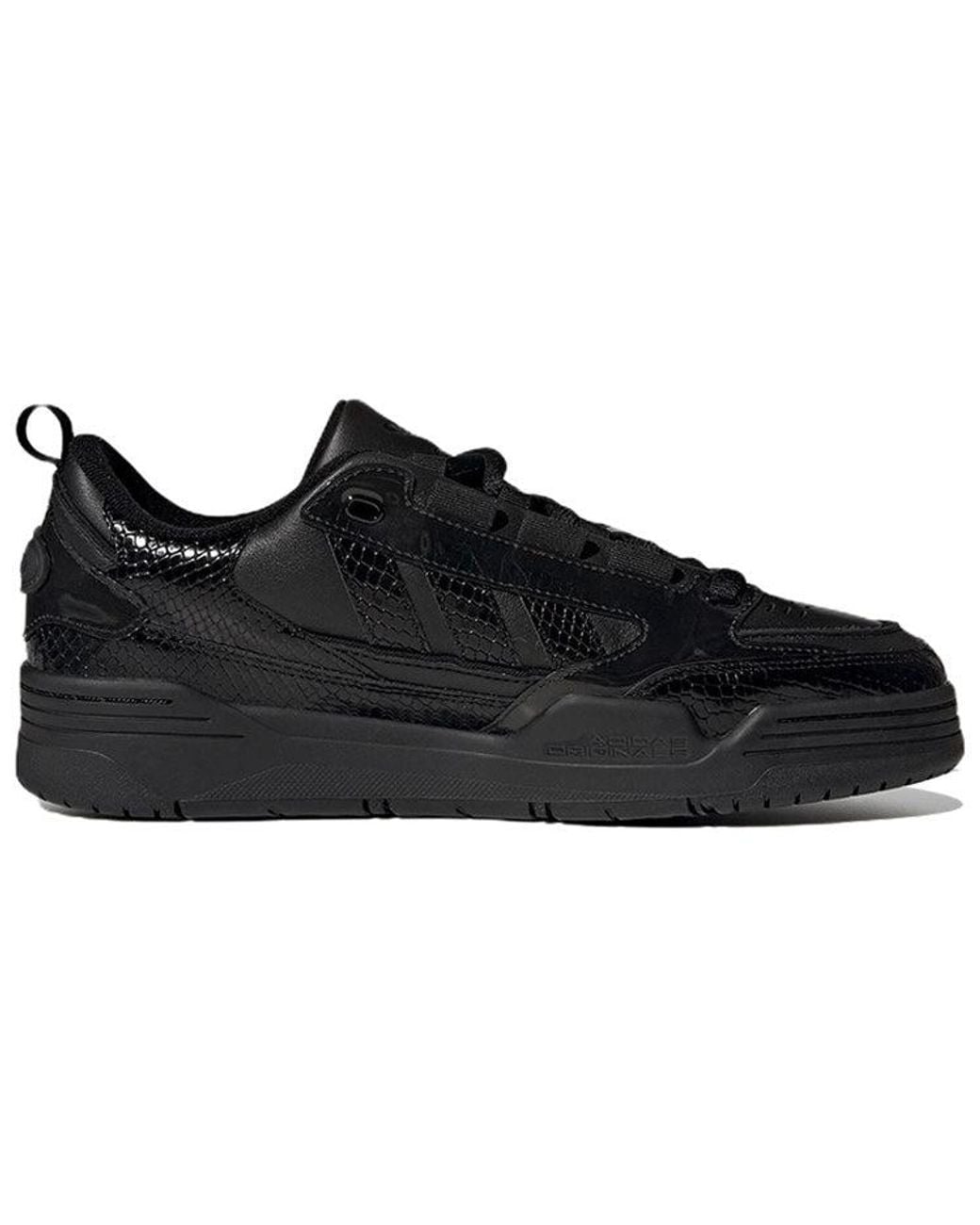 Adidas Black Adi2000 Snakeskin Shoes 'Core' for men