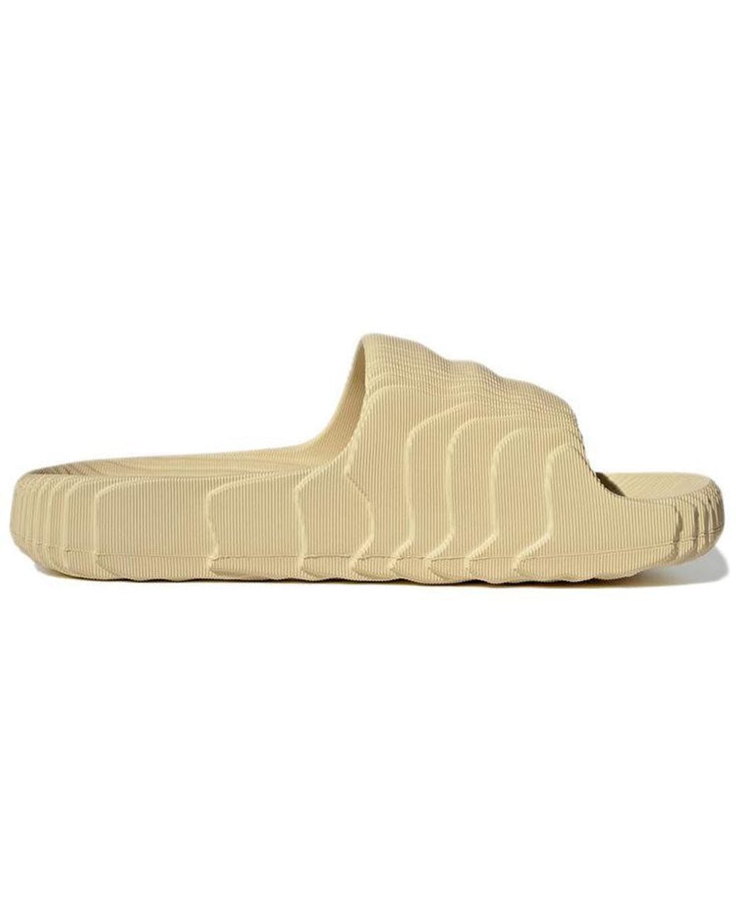 Adidas Natural Adilette 22 Slides 'Desert Sand'
