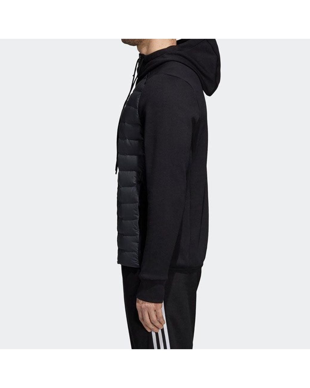 Adidas Black Varilite Hybrid Outdoor Short Down Jacket for men