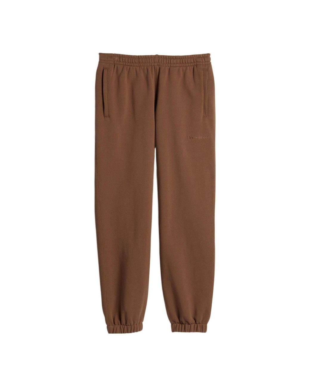 Adidas Brown Originals X Pharrell Williams Crossover Solid Color Bundle Feet Straight Sports Pants for men