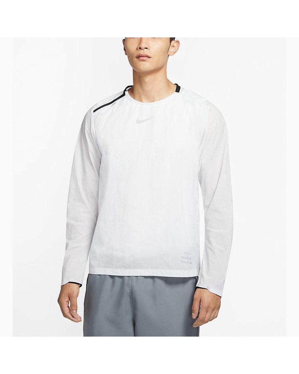 Nike Blue Run Division Midlayer Woven Running Tops for men