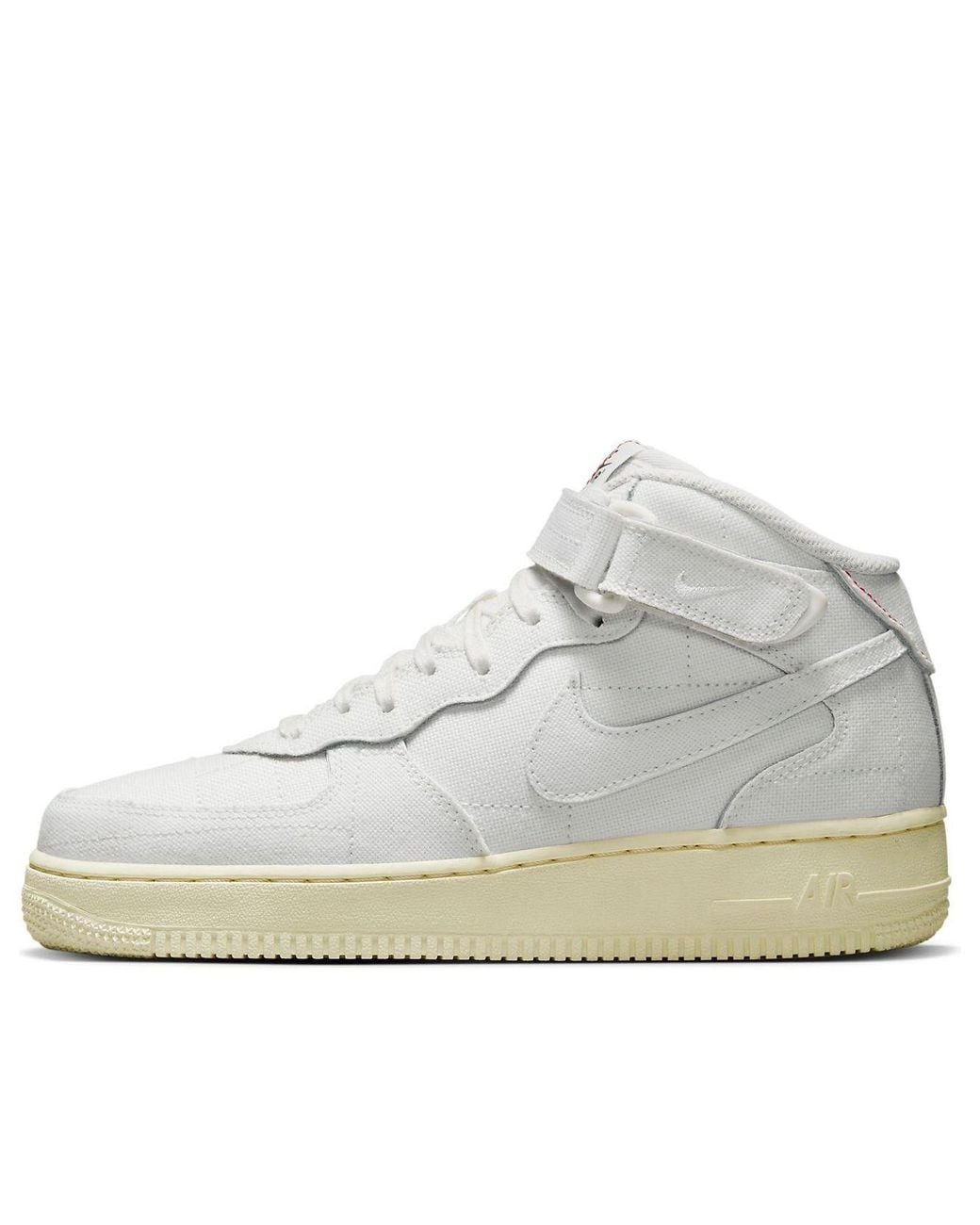 Nike White (Wmns) Air Force 1 '07 Mid Canvas'