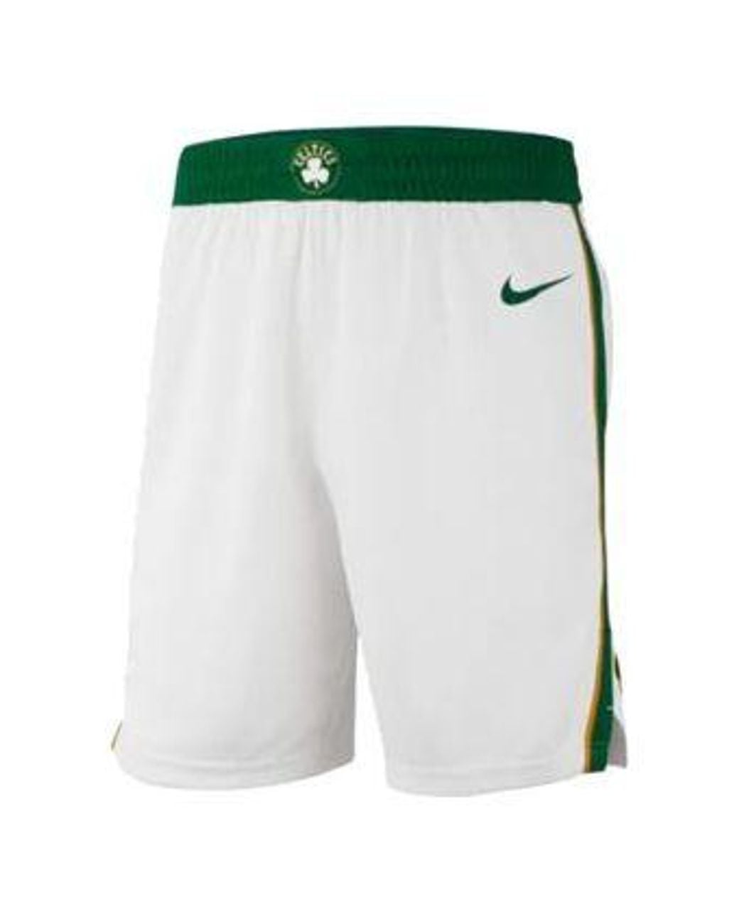 Nike White Nba City Edition Swingman Boston Celtics Shorts for men