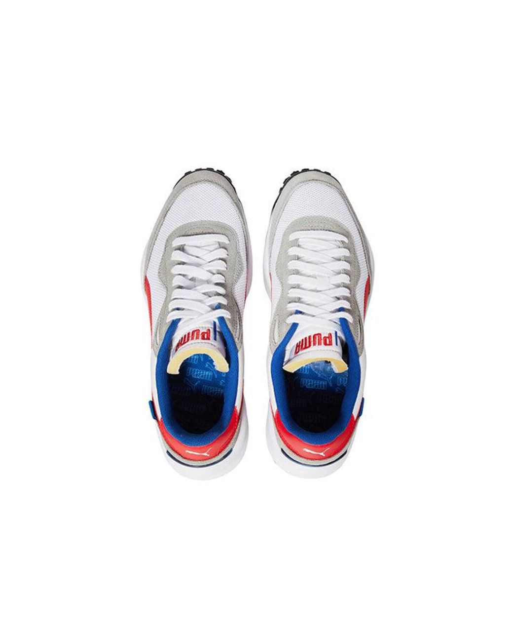 PUMA White Style Rider Play On Sd Mesh Scarlet' for men