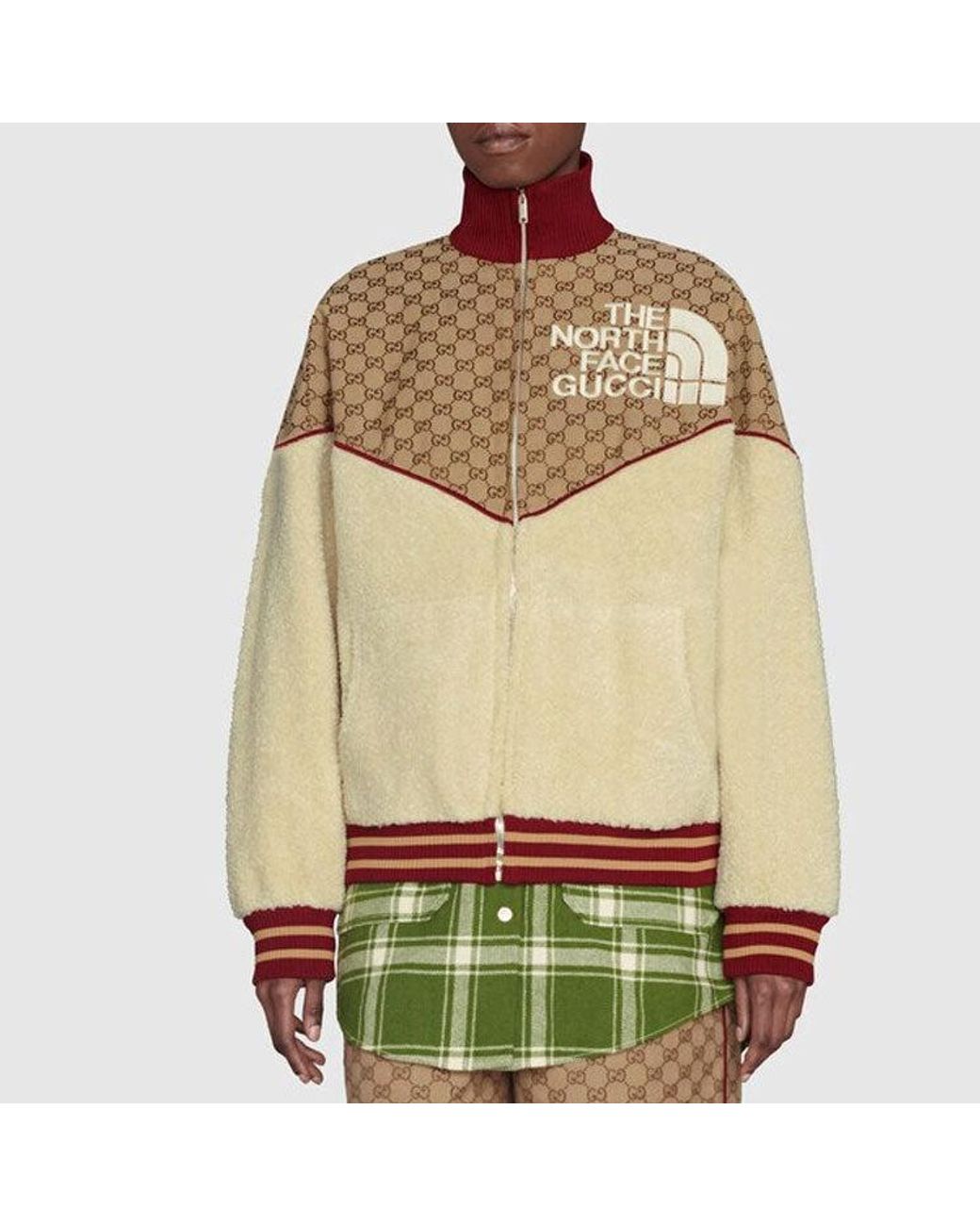 Gucci Natural X The North Face Zip Jacket Ebony' for men