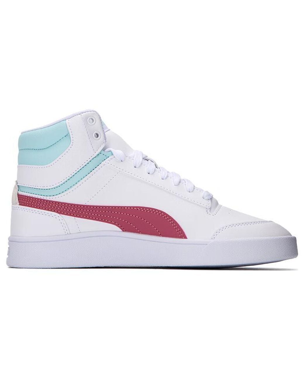 PUMA White Shuffle Mid Dusty Orchid' for men