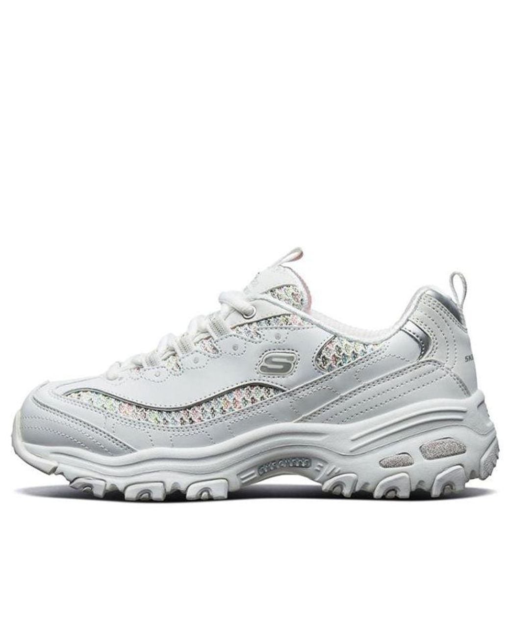 Skechers White (Wmns) D'Lites 1.0 Sneaker Gs