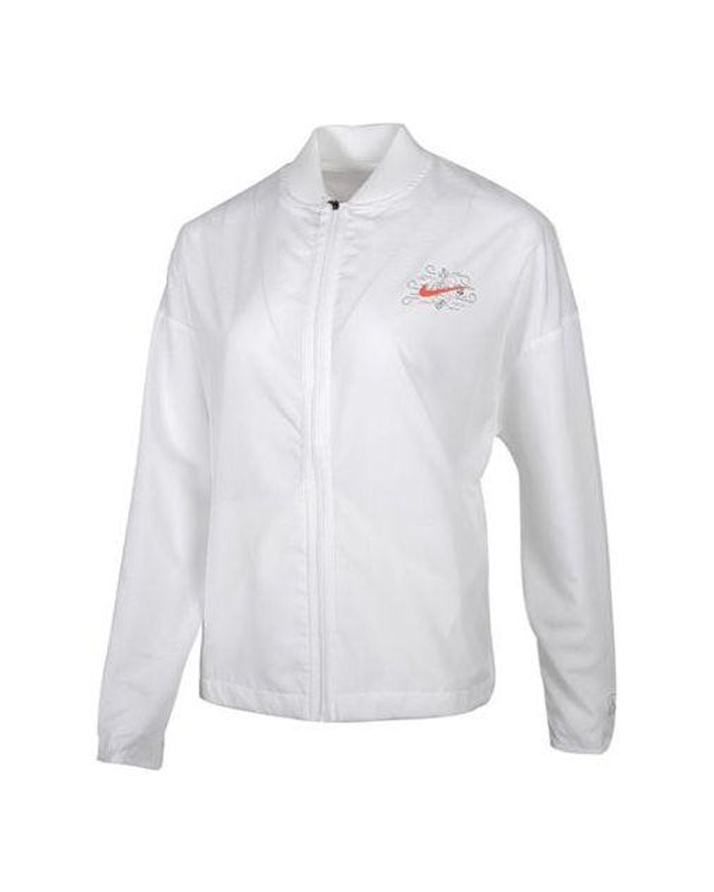 Nike White (Wmns) Casual Outdoor Sports Windbreaker