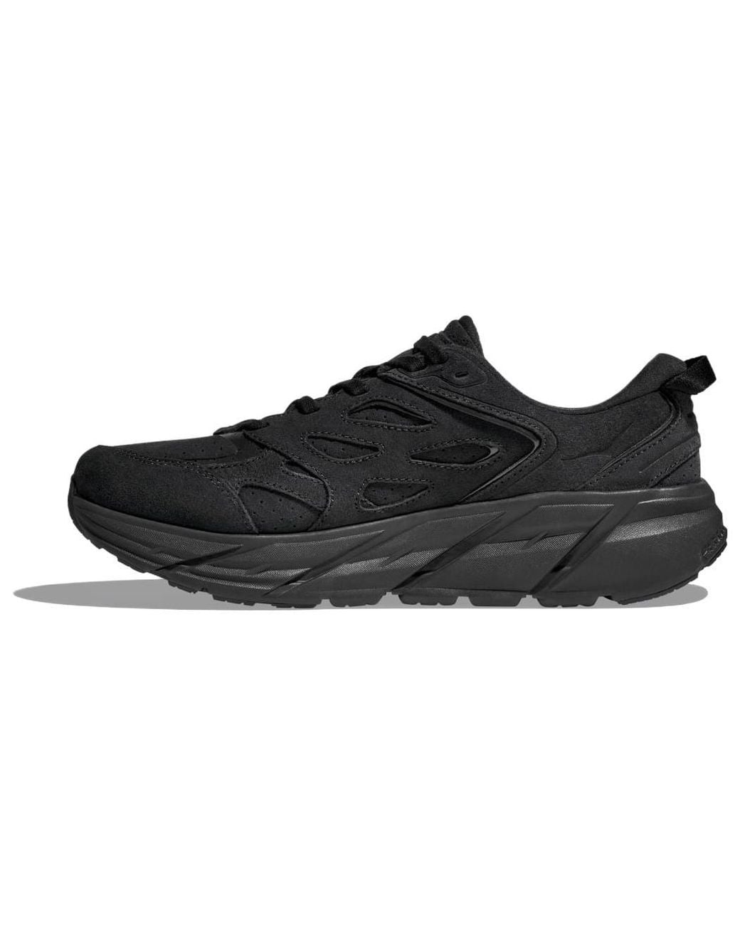 Hoka One One Black Clifton L Suede 'Triple' for men
