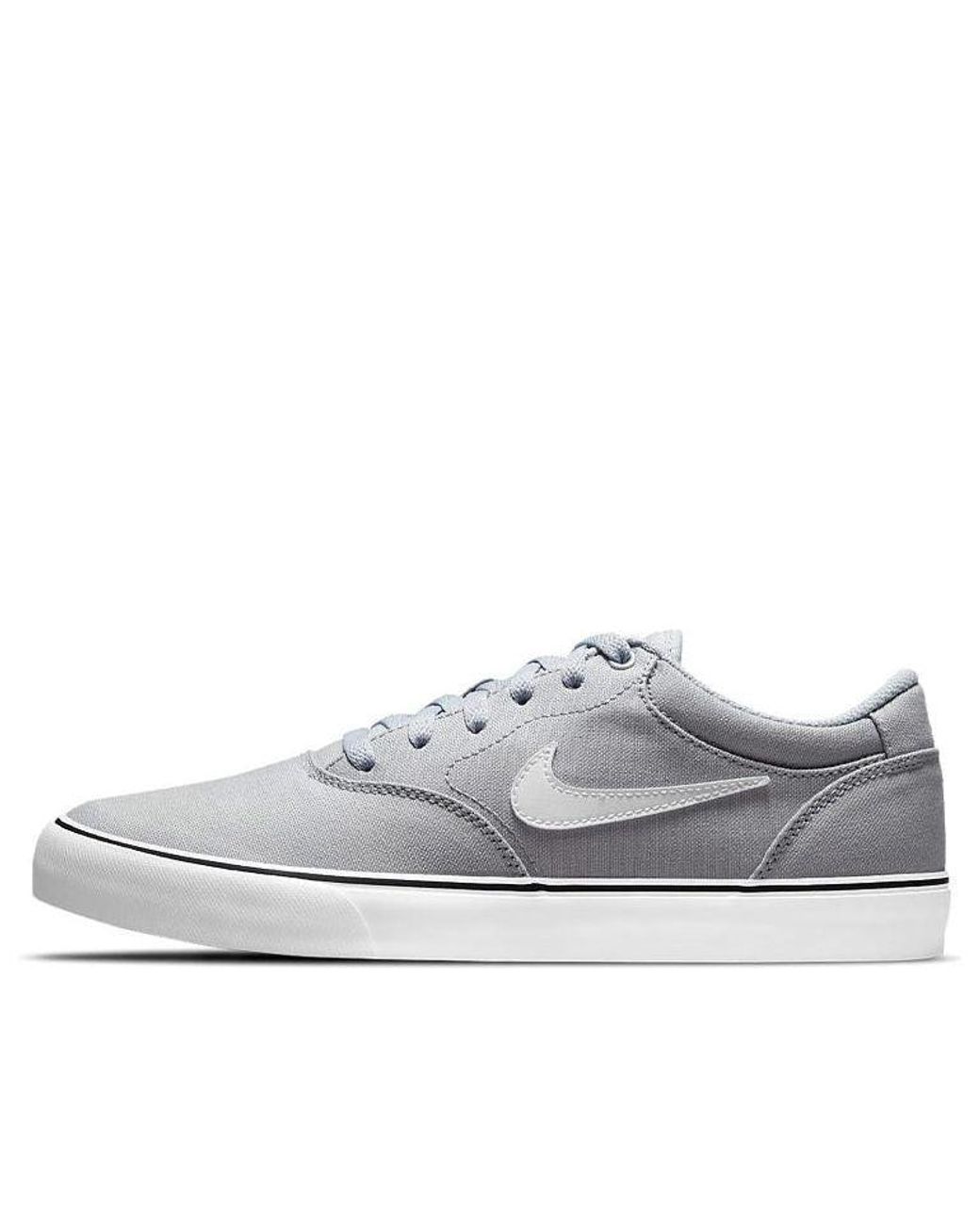 Nike Sb Skateboard Chron 2 Cnvs Gray in White for Men | Lyst