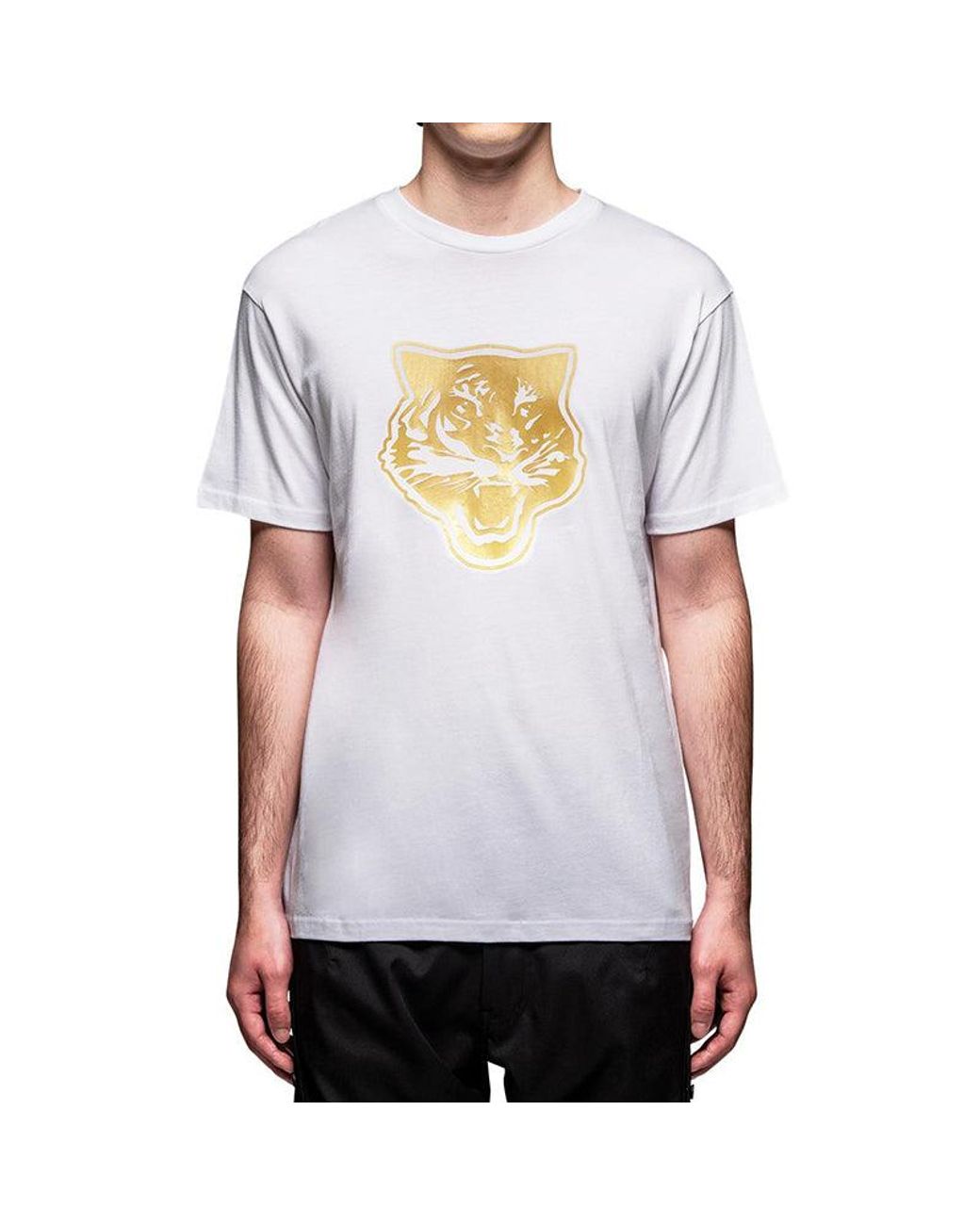 Onitsuka Tiger White Graphic T-Shirt for men