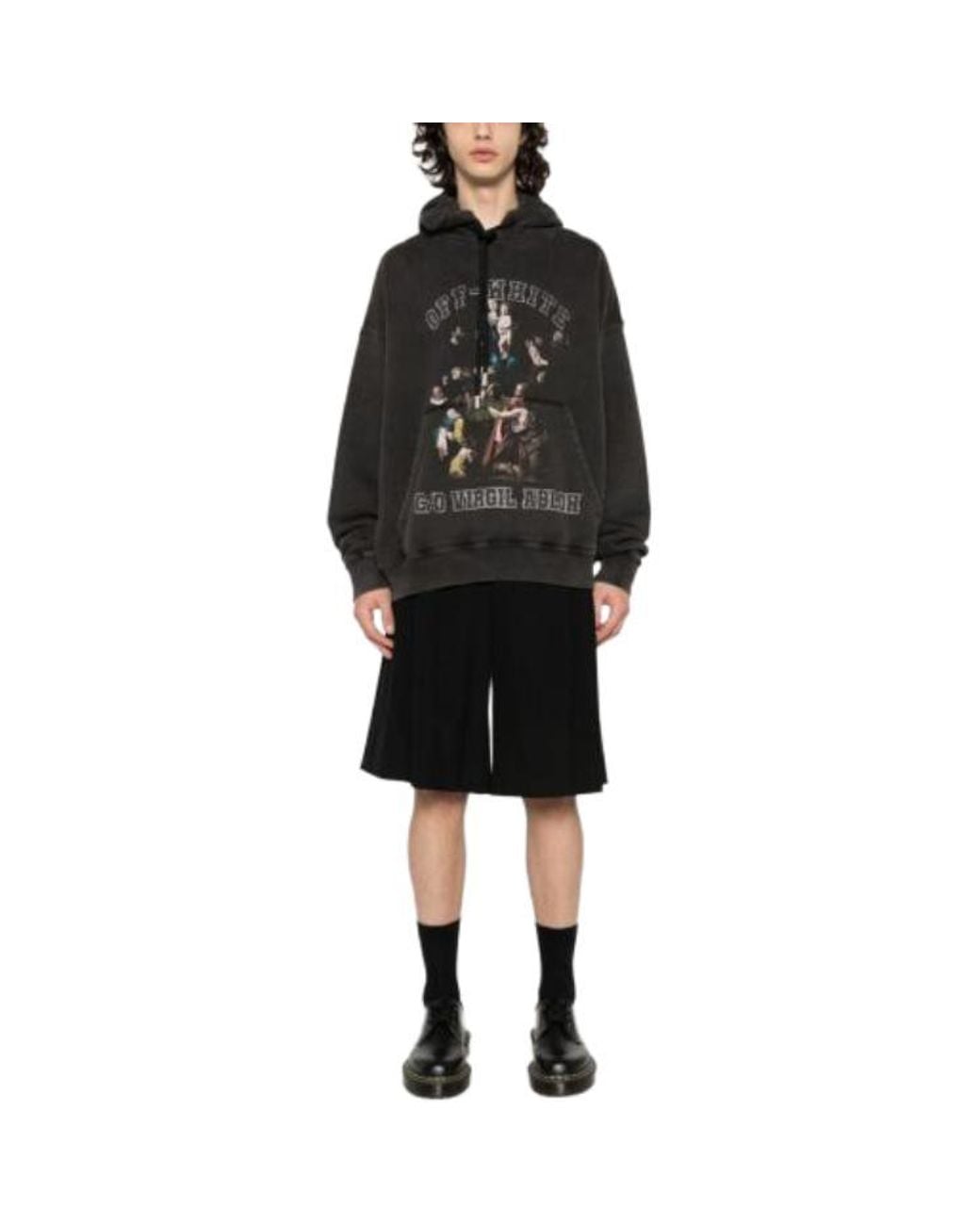 Off-White c/o Virgil Abloh Black Mary Skate Hoodie for men