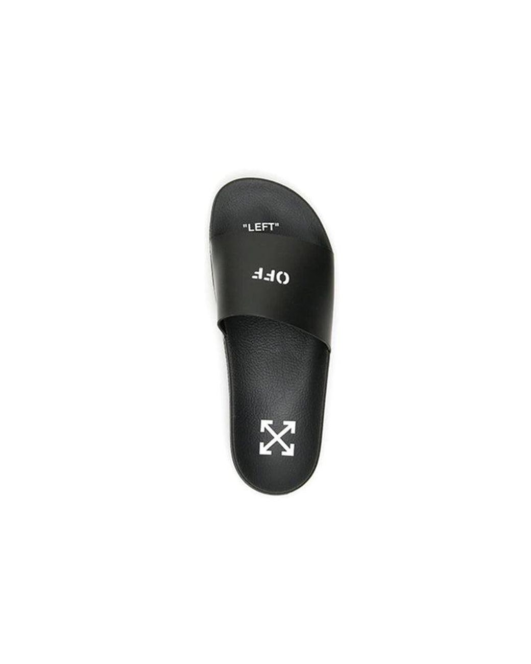 Off-White c/o Virgil Abloh Black Off Stamp Sliders for men
