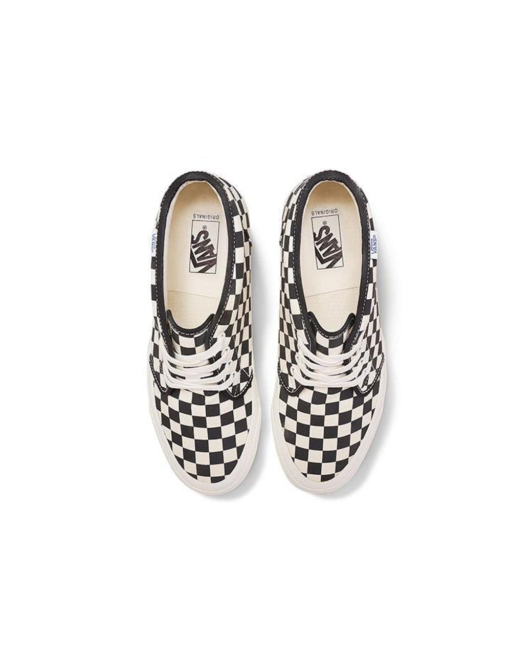 Vans Black Og Chukka Lx 'Checkerboard for men