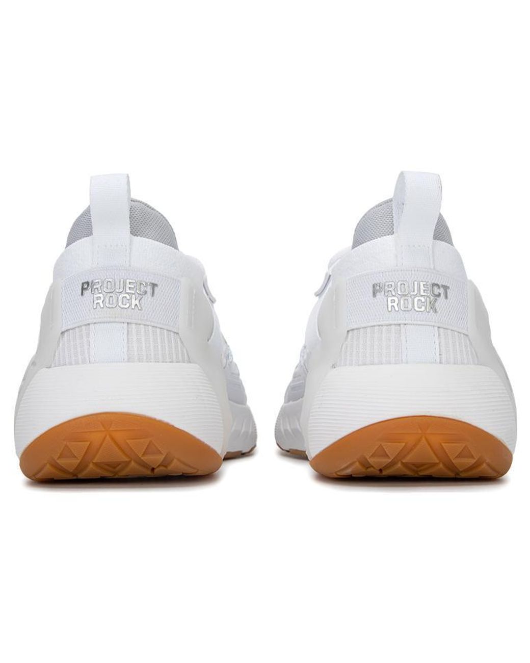 Under Armour White Project Rock 6 Gum' for men