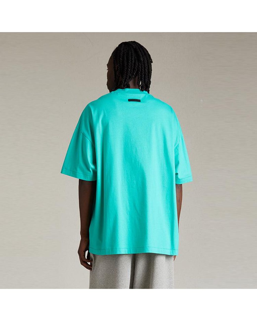 Fear Of God Green Ss24 Crewneck T-Shirt 'Mint Leaf' for men