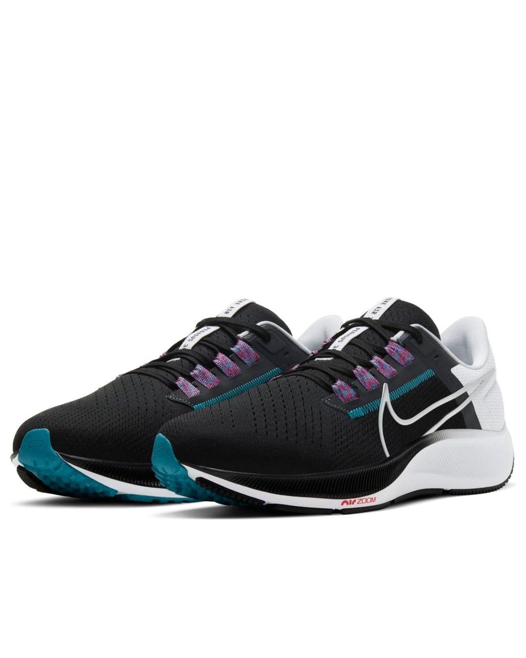 Nike Black Air Zoom Pegasus 38 Metallic' for men