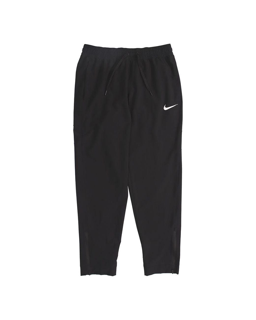 Nike Black Logo Pattern Solid Color Casual Sports Long Pants for men