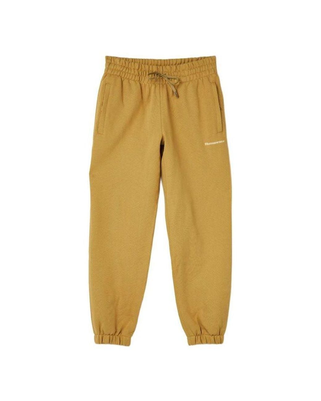 Adidas Yellow X Pharrell Humanrace Small Logo Sweatpants for men