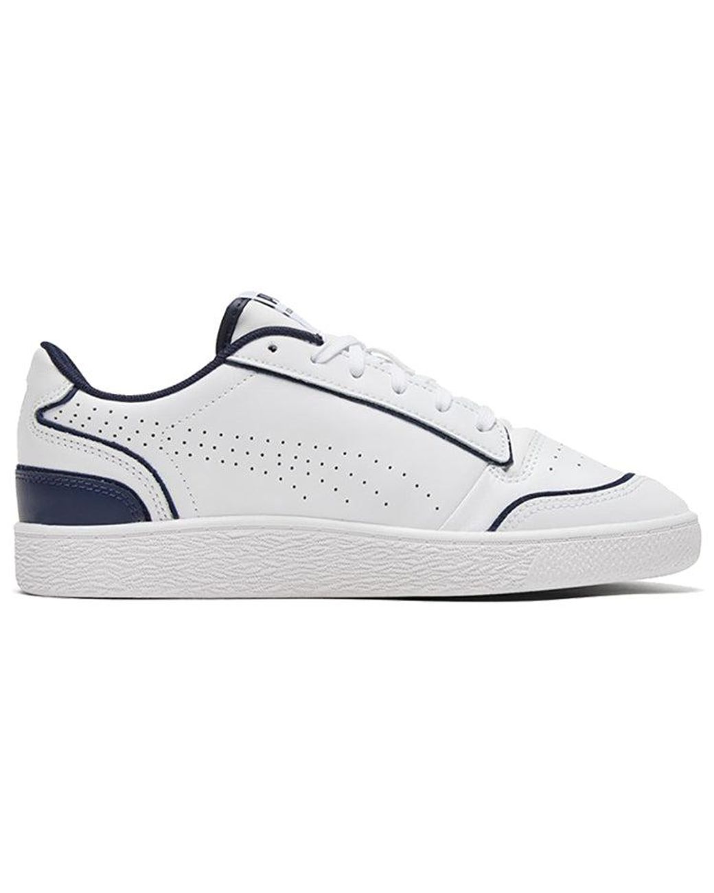 PUMA White Ralph Sampson Low Perforated Outline Peacoat' for men