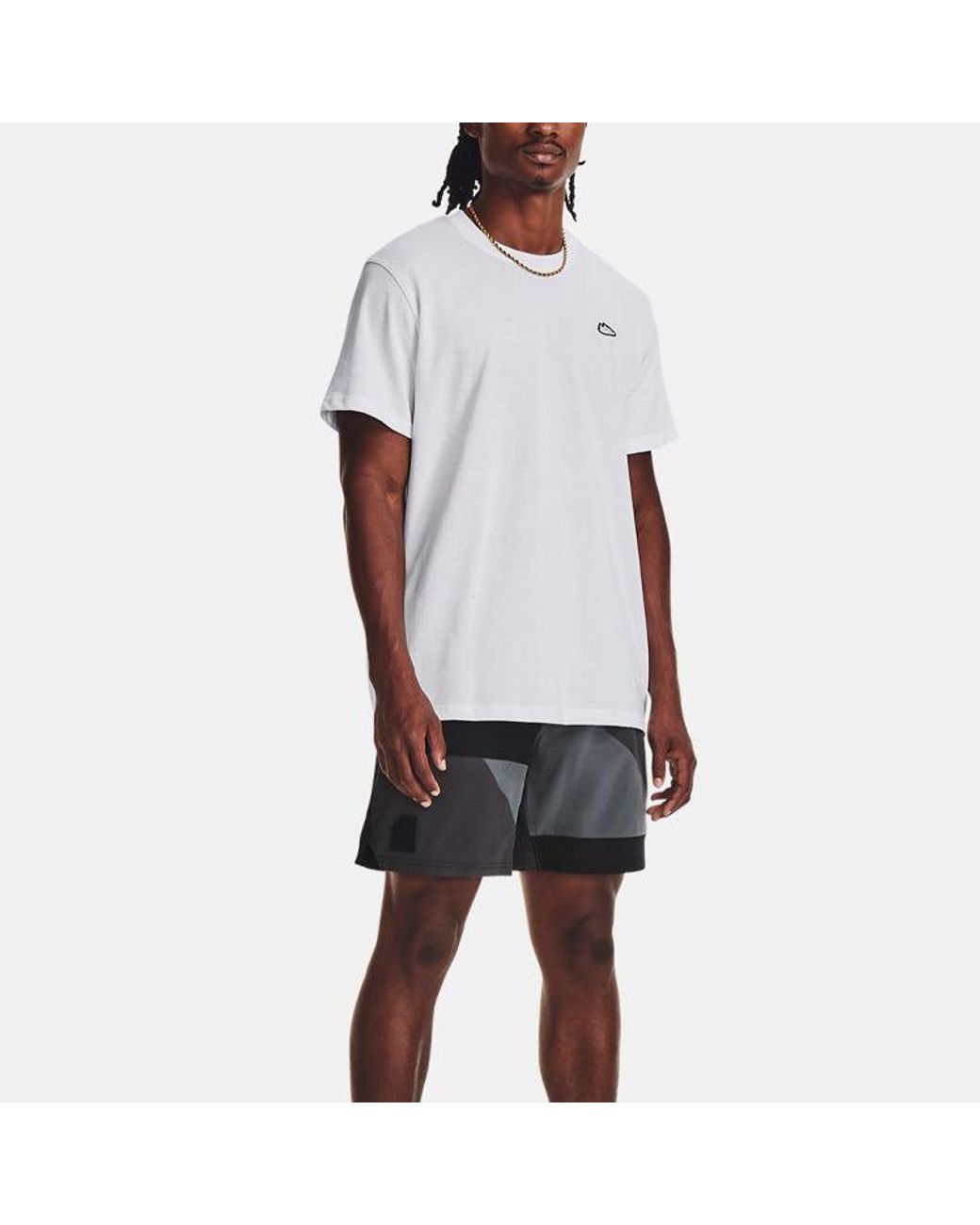 Under Armour Gray Curry Cook Heavyweight T-Shirt for men