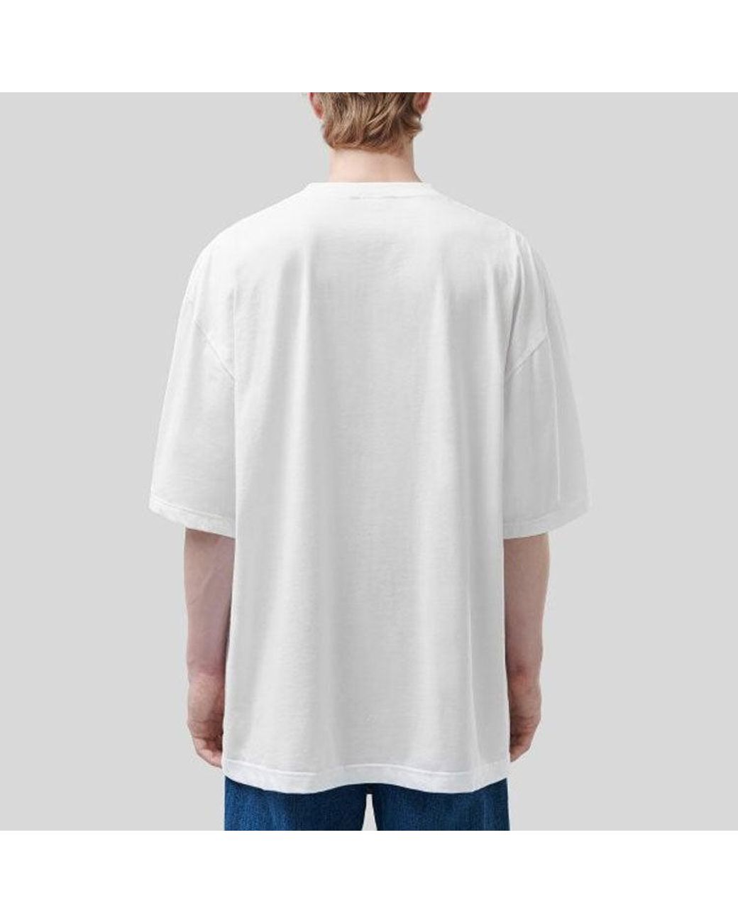 Balenciaga White Double B Logo Printing for men