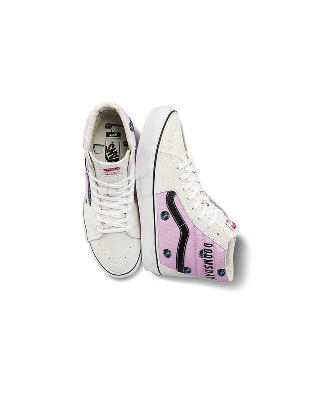 Vans White Cali Thornhill Dewitt X Vault Sk8-Hi Lx Doomsday Foreplay' for men
