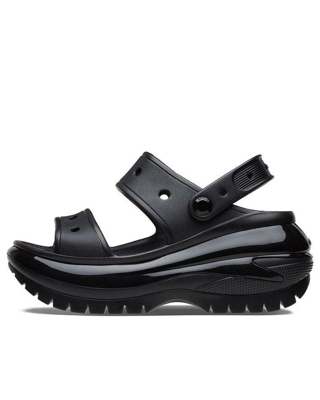 CROCSTM Black Mega Crush Sandal for men