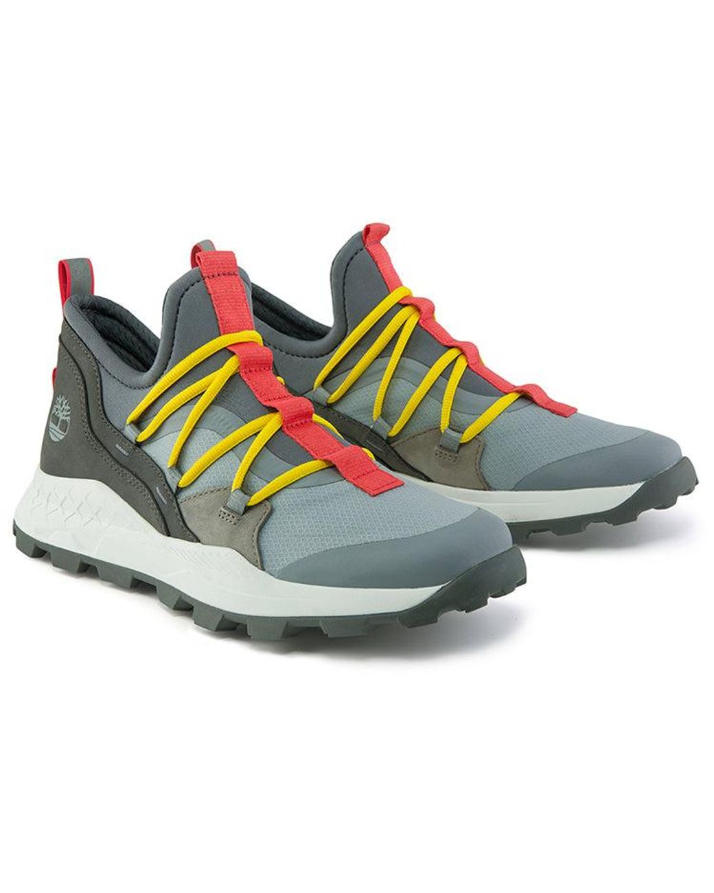 Timberland Blue Brooklyn Leather And Fabric Oxford Trainers 'Medium Mesh With' for men