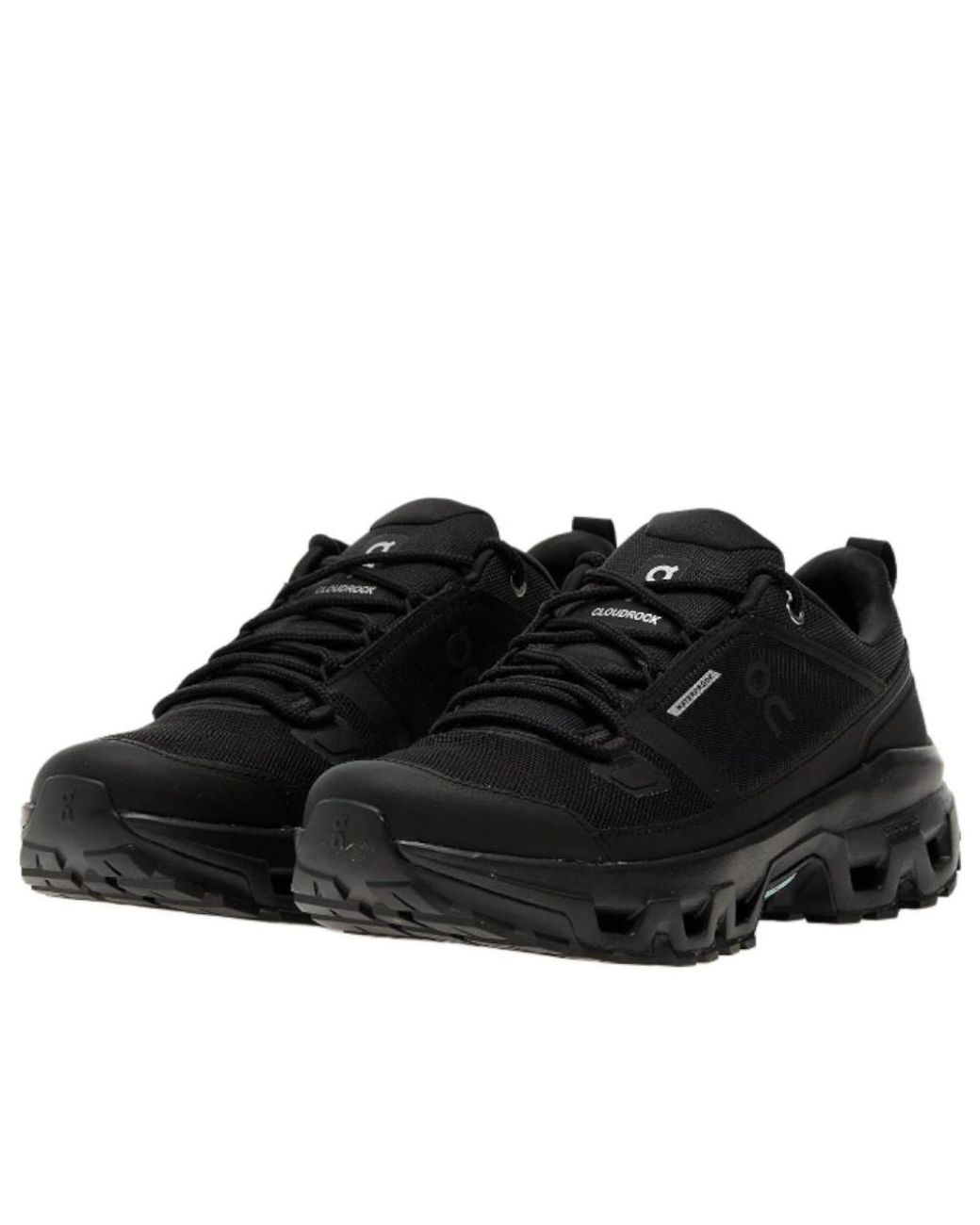 On Shoes Black Cloudrock Low Waterproof 'Triple' for men