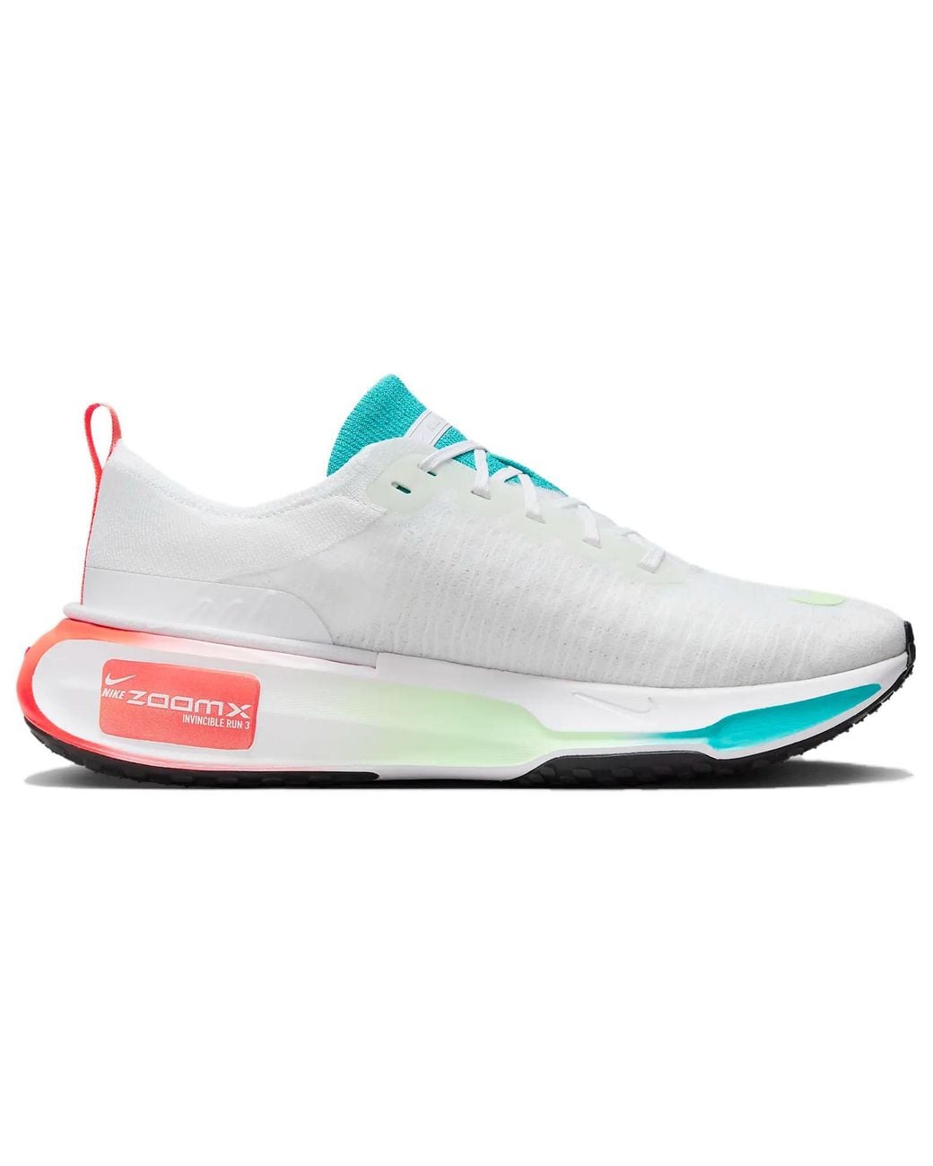 Nike White Invincible 3 Road Running Shoes for men