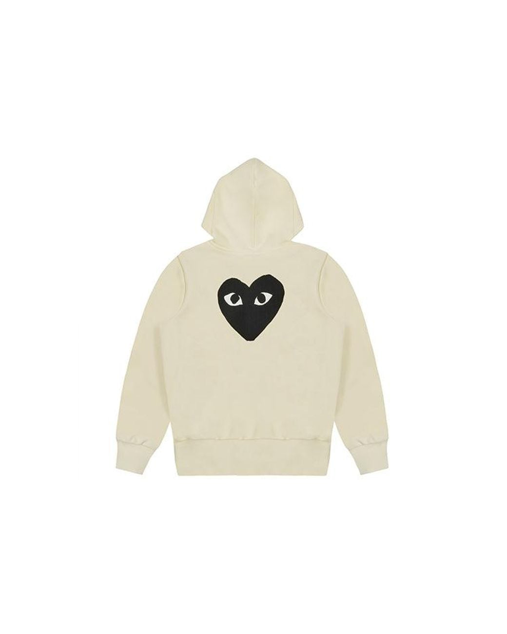 COMME DES GARÇONS PLAY White C Zip Hoodie Big Heart for men