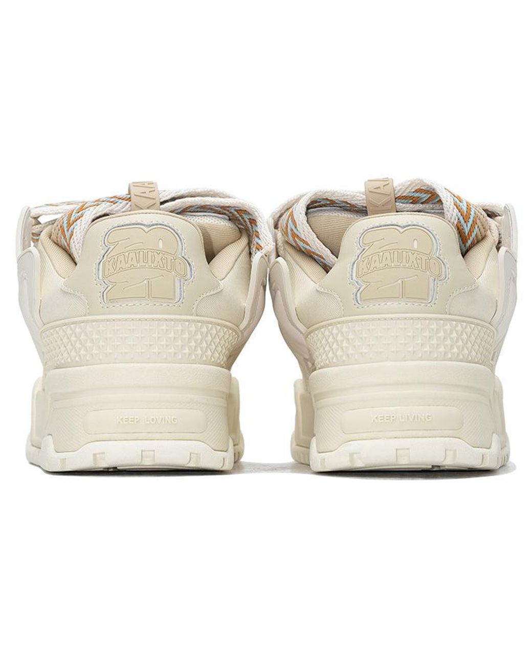 KAALIXTO White Skateboarding Low 'La Brioche' for men