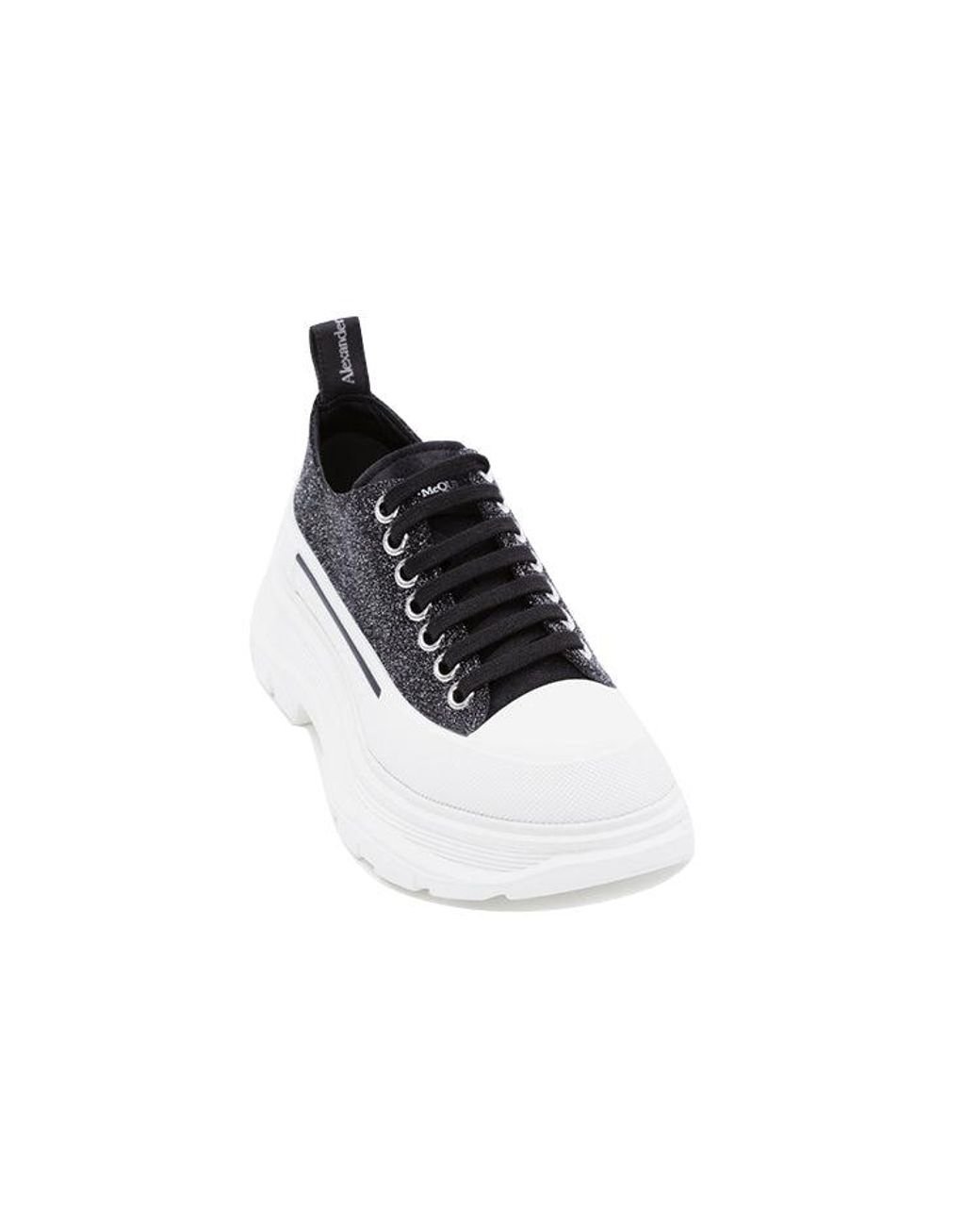 McQueen Black (Wmns) Tread Slick Lace Up Low 'Galaxy'