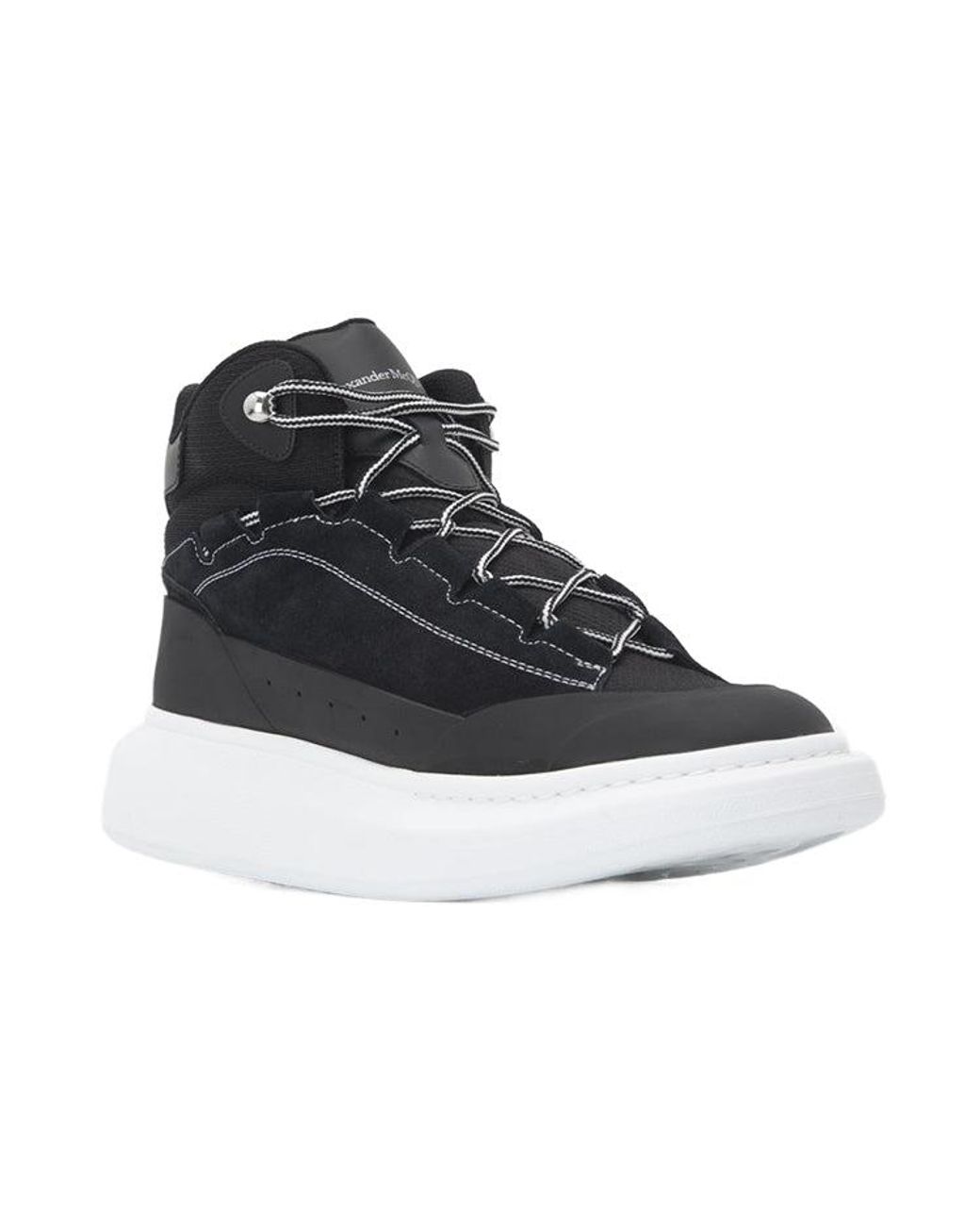 McQueen Black Larry High-Top Sneakers for men