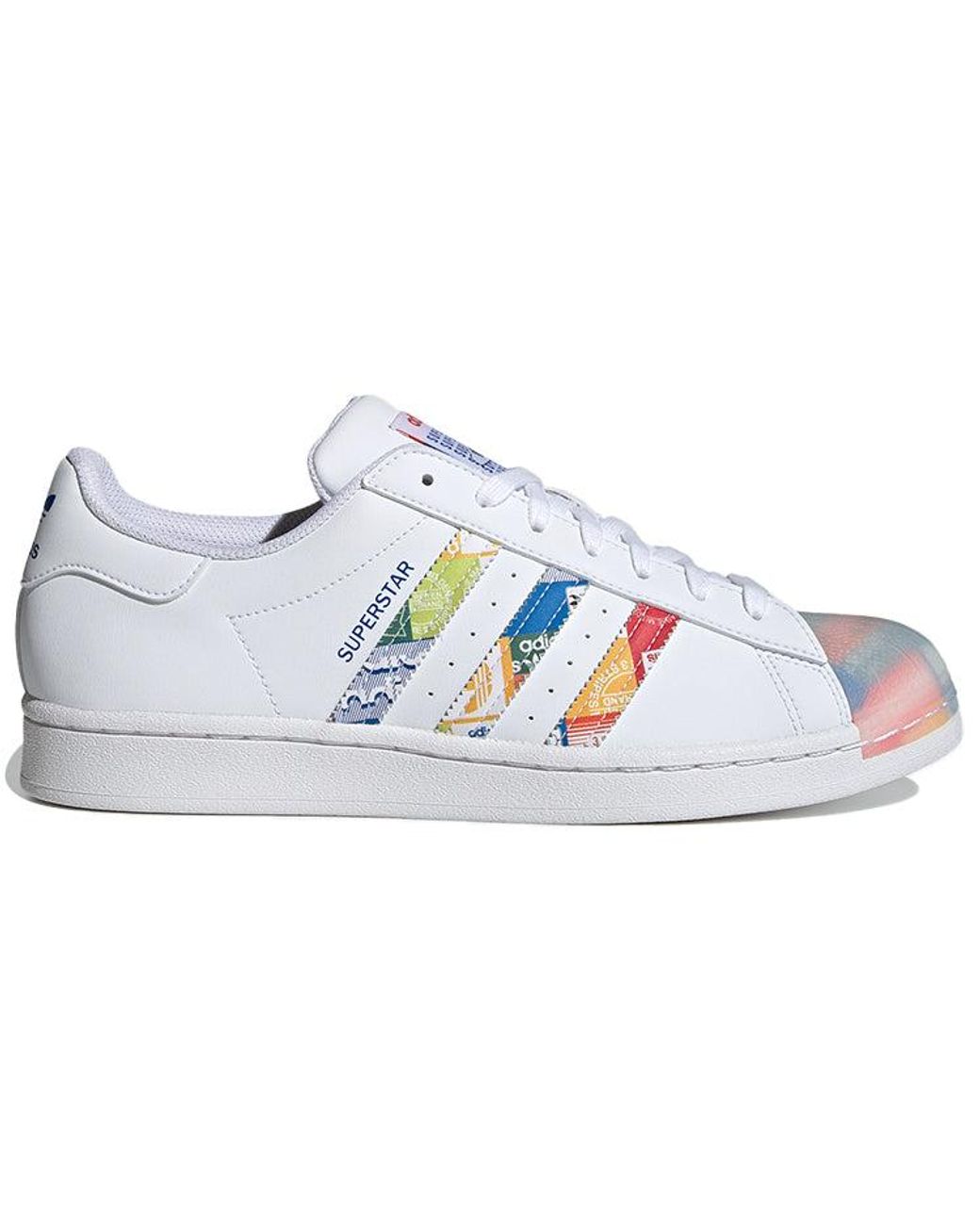Adidas White Superstar 'Multi Logo' for men